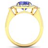 Image 4 : 14KT Yellow Gold 3.43ct Tanzanite and Diamond Ring