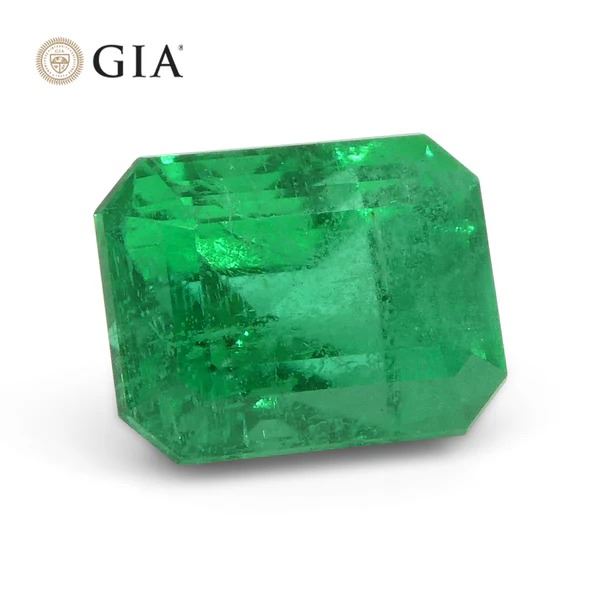 Elegant 1.76 Ct GIA Certified Natural Emerald