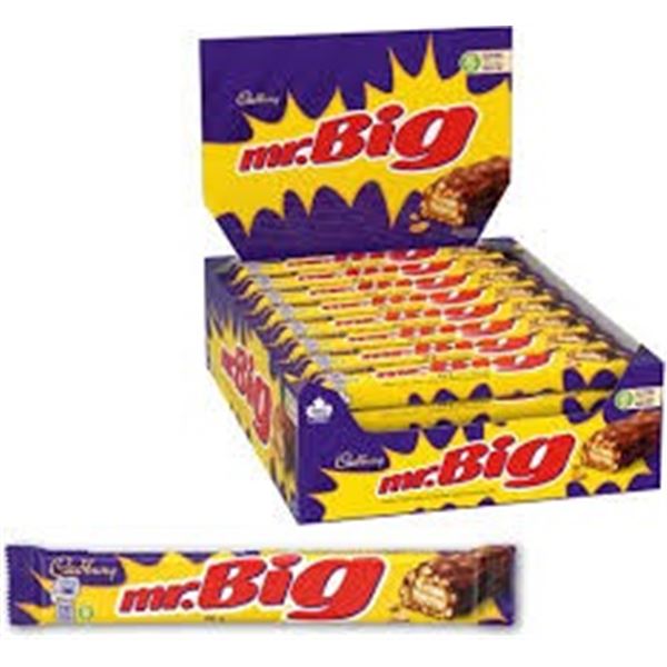 NEW 24 X 60G CADBURY MR BIG BARS
