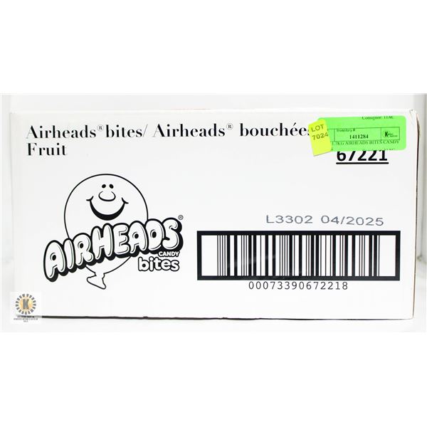 NEW 1.7KG AIRHEADS BITES CANDY BITES