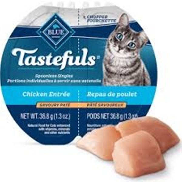 NEW 2 X 36.8G BLUE TASETFUL CHICKEN CAT FOOD