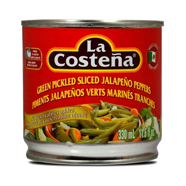 NEW 330ML LA COSTENA GREEN PICKLED SLICED JALAPENO