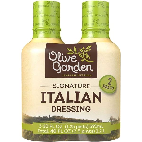 NEW 2 X 828ML OLIVE GARDEN ITALIAN DRESSING