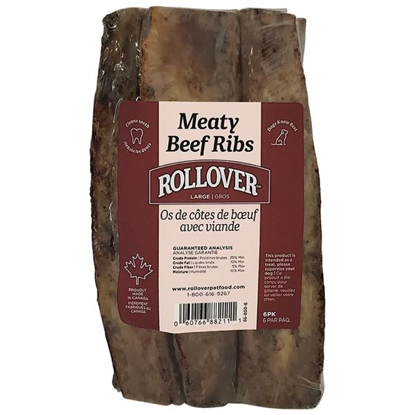NEW 6PK ROLLOVER LARGE MEATY BEEF RIBS