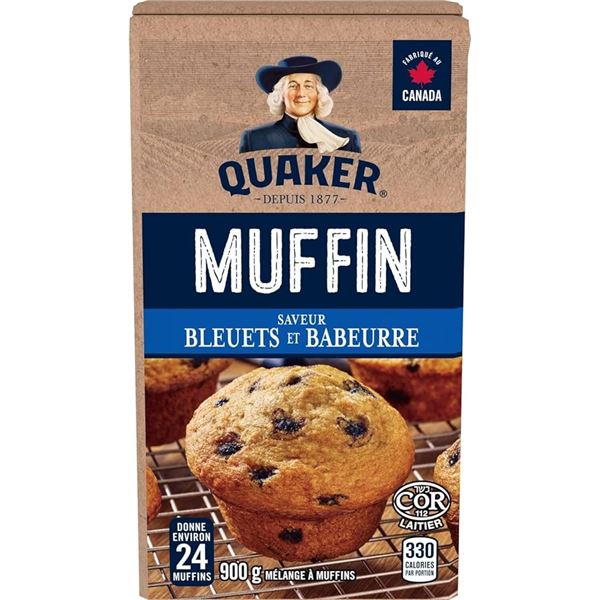 NEW 900G QUAKER MUFFIN BLUEBERRY BUTTERMILK