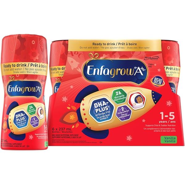 NEW 6 X 237ML ENFAGROW A+ MILK FLAVOUR