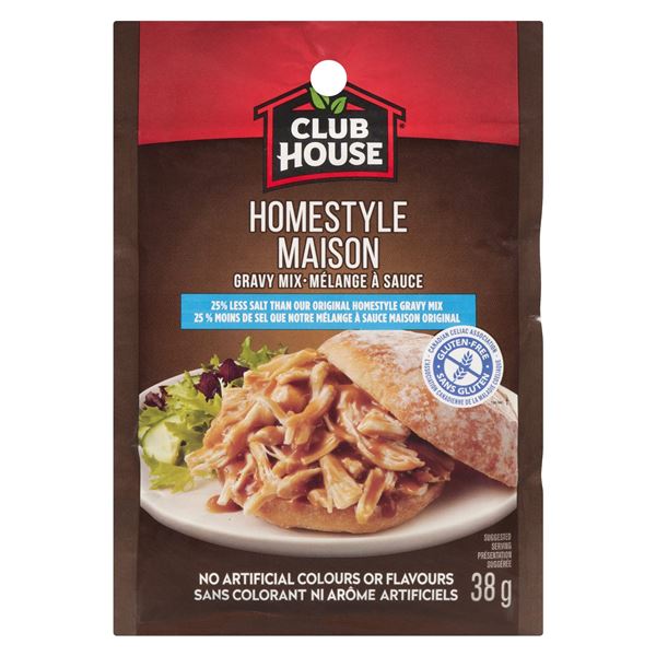 NEW 6 X 38G CLUB HOUSE HOMESTYLE MAISON GRAVY MIX