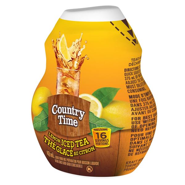 NEW 12 X 48ML KRAFTHEINZ COUNTRY TIME LEMON ICED T