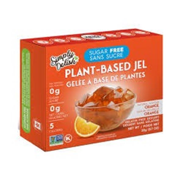 NEW 4 X 20G SIMPLY DELISH PLANT-BASED JELLY