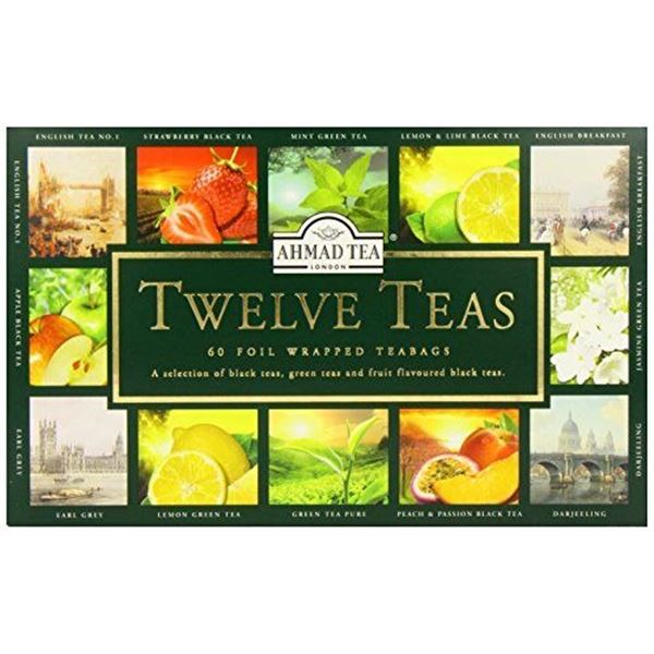 NEW 60 FOIL WRAPPED TEABAGS AHMAD TEA