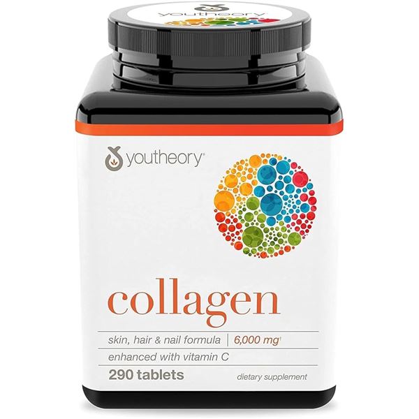 NEW 290 TABS COLLAGEN YOUTHEORY 6000MG