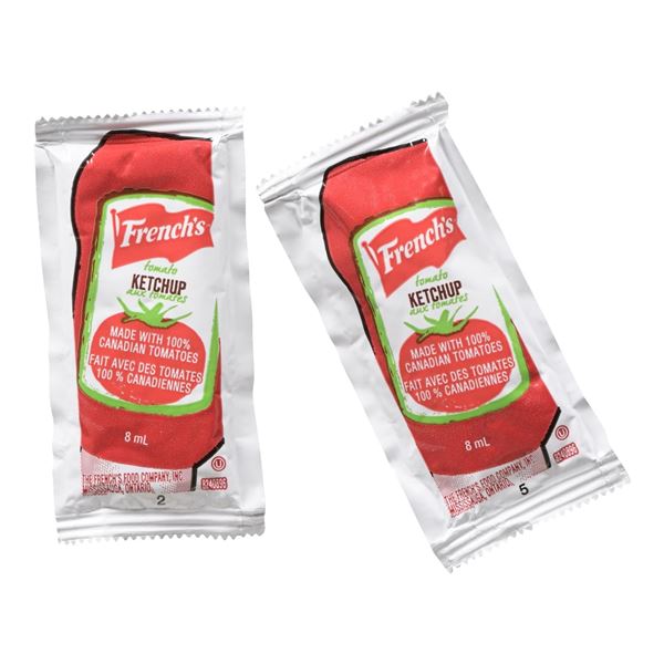 NEW 500 X 8ML FRENCHS TOMATO KETCHUP