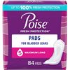 Image 1 : NEW 42 PADS POISE FRESH PROTECTION PADS MAX LONG