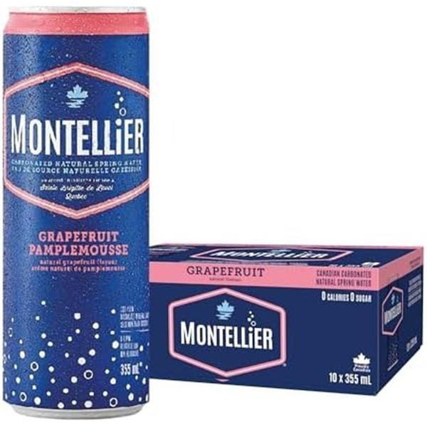 NEW 10 X 355ML MONTELLIER GRAPEFRUIT