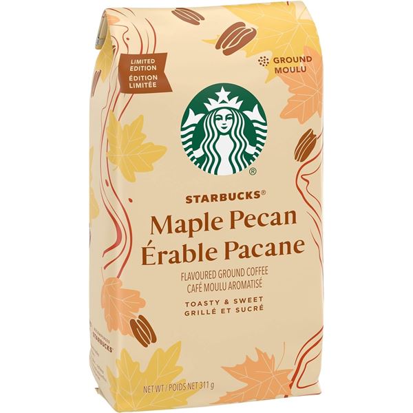NEW 311G STARBUCKS MAPLE PECAN GROUND COFFEE
