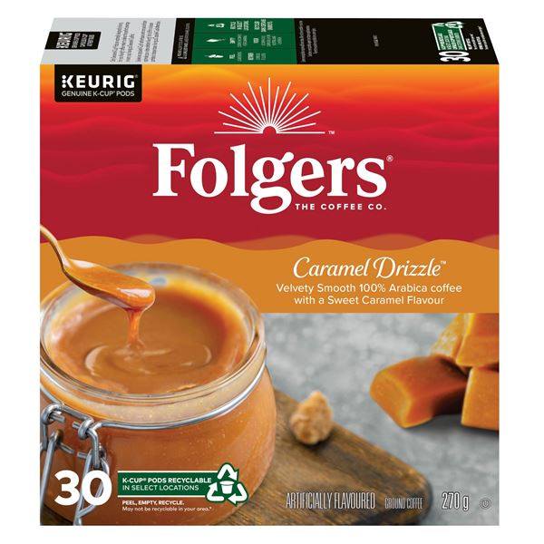 NEW 270G FOLGERS CARAMEL DRIZZLE GROUND COFFEE