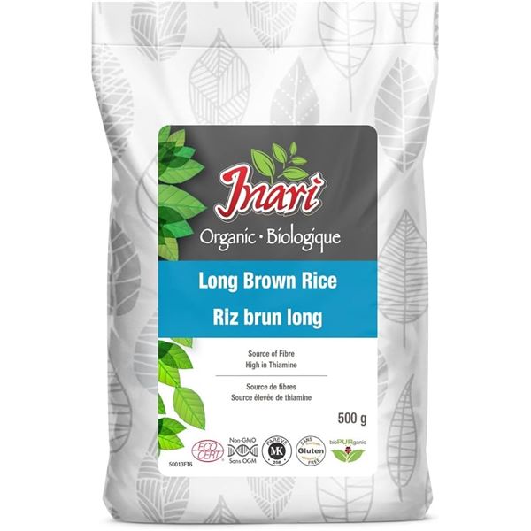 NEW 2 X 500G JNARI LONG BROWN RICE