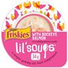 Image 1 : NEW 8 X 34G FRISKIES LIL SOUPS CAT FOOD SALMON