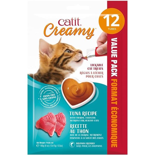 NEW 180G CATIT CREAMY LICKABLE CAT TREATS