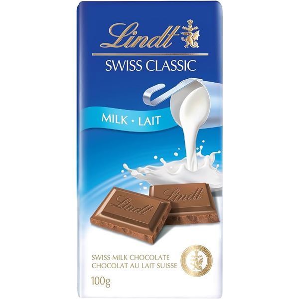NEW 100G LINDT SWISS CLASSIC MILK CHOCOLATE