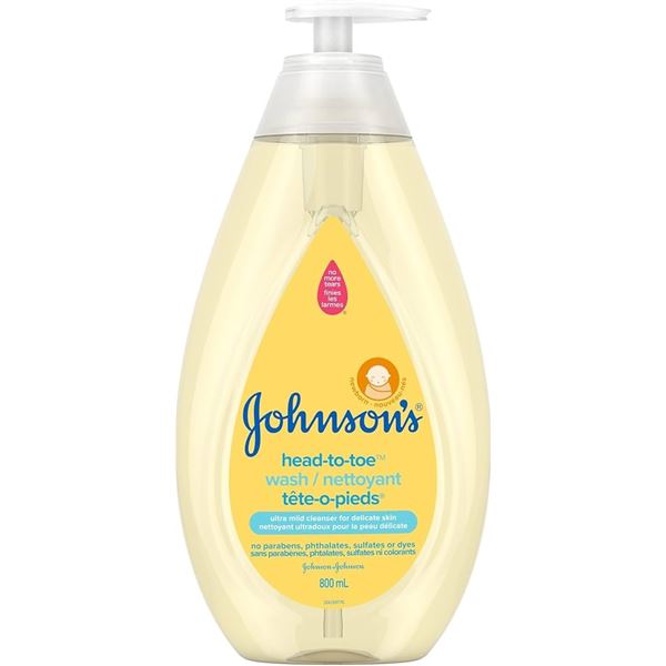 NEW 800ML JOHNSONS HEAD-TO-TOE WASH