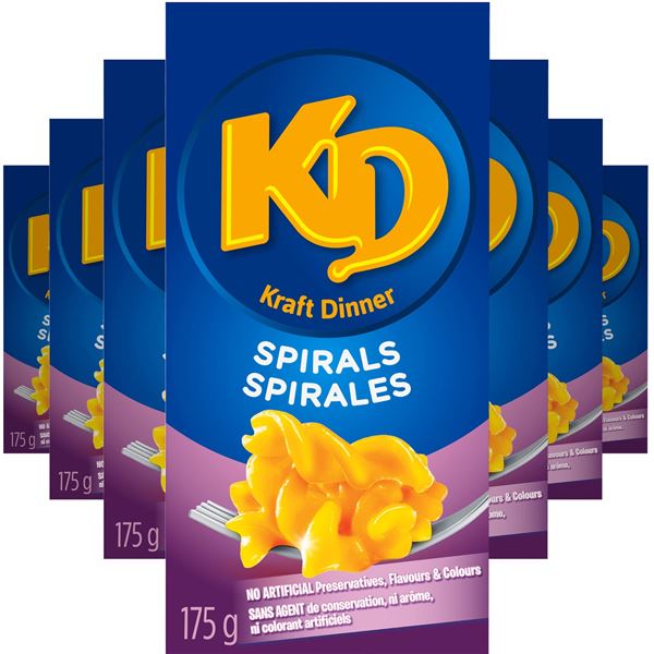 NEW 24 X 175G KRAFT DINNER SPIRALS