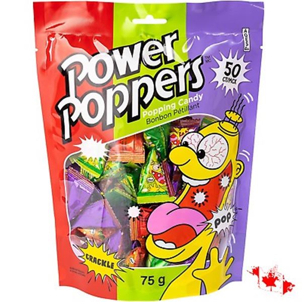 NEW 75G POWER POPPERS CANDY