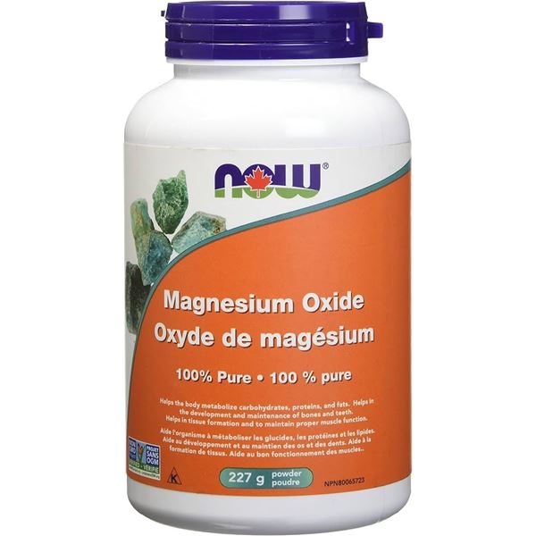 NEW 227G NOW MAGNESIUM OXIDE