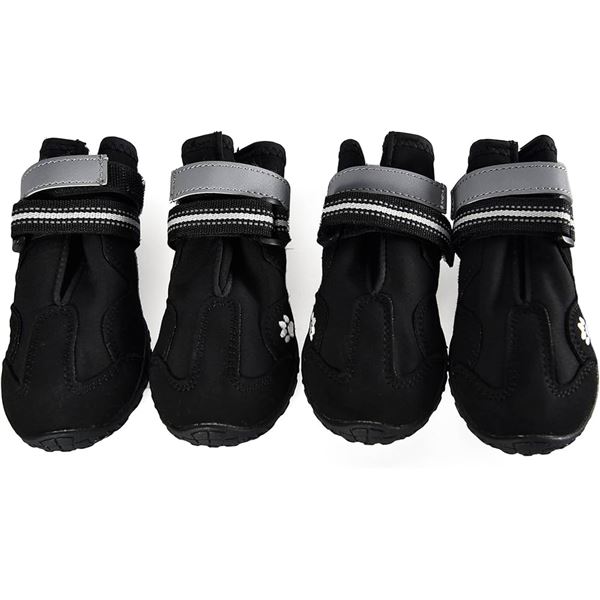 NEW AMAZON BASICS WATERPROOF ANTI-SLIP DOG BOOTS