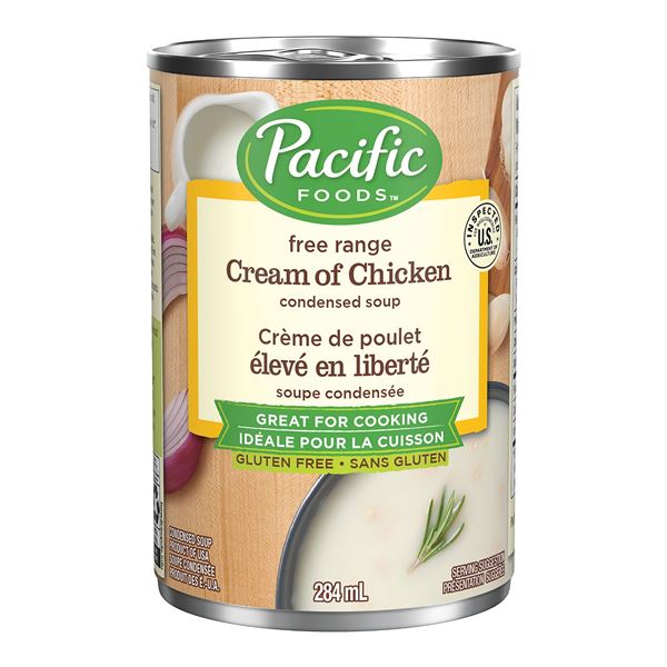 NEW 12 X 284ML PACIFIC FOODS CREAM OF CHICKEN SOUP