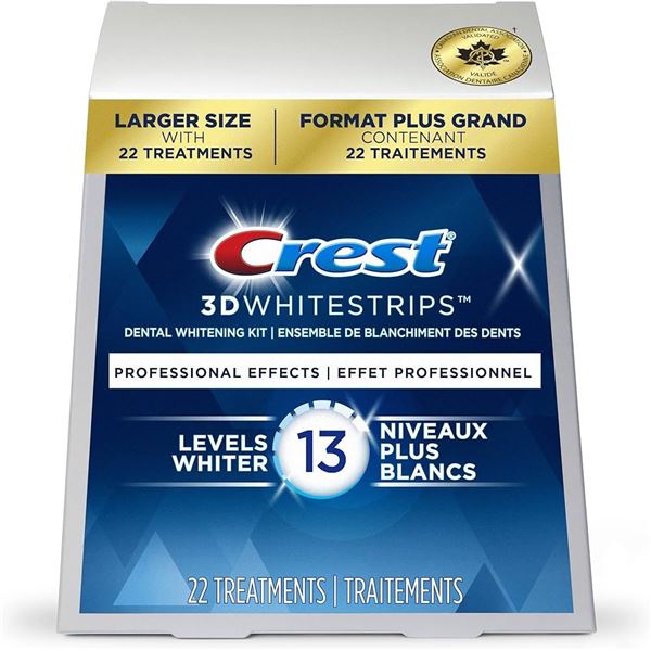 NEW 22 CREST 3D WHITESTRIPS