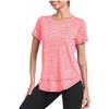 Image 1 : NEW DEAVIYA WORKOUT SHIRTS WOMEN SHORT SLEEVE PINK