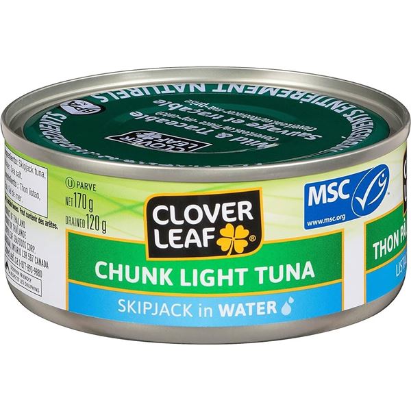NEW 23 X 170G CLOVER LEAF LIGHT TUNA