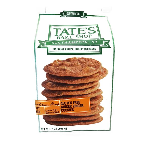 NEW 2 X 198G TATES BAKE SHOP GINGER ZINGER COOKIES