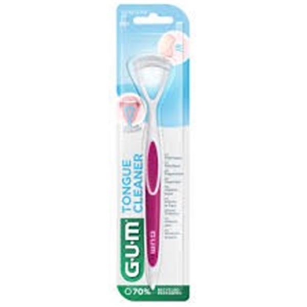 NEW GUM DUAL-ACTION TONGUE CLEANER
