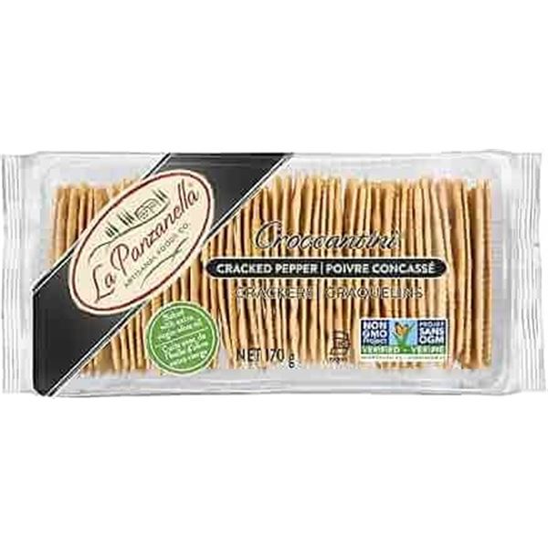 NEW 3 X170G LA PANZANELLA CROCCANTINI BLACK PEPPER