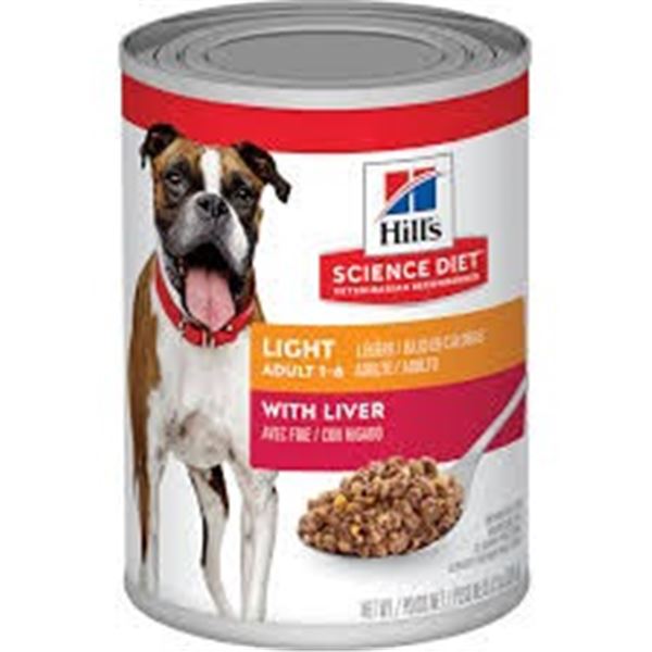 NEW 12 X 12 X 13 OZ HILLS LIGHT LIVER DOG FOOD