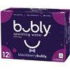 Image 1 : NEW 12 X 355ML BUBLY BLACKBERRY BUBLY