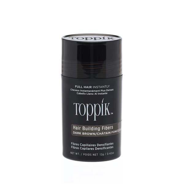 NEW 12G TOPPIK HAIR BUILDING FIBERS DARK BROWN