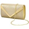 Image 1 : NEW GOLD EVENING BAG PROM NIGHT PARTY