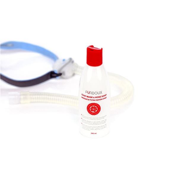 NEW 250ML PURDOUX CPAP MASK HOSE SOAP