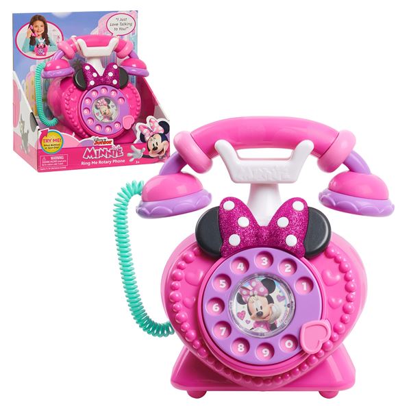 NEW DISNEY JUNIOR MINNIE RING ME ROTARY PHONE