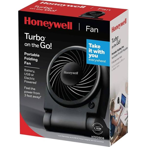 NEW HONEYWELL TURBO ON THE GO PORTABLE FAN