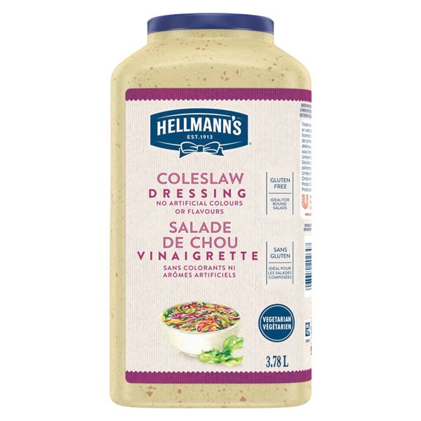 NEW 3.78L HELLMANNS COLESLAW DRESSING