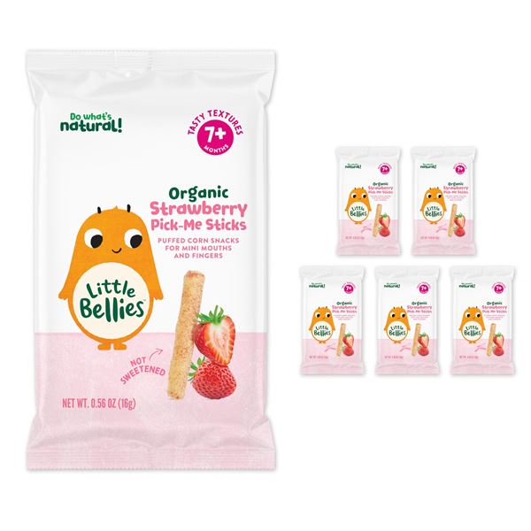 NEW 5 X 16G LITTLE BELLIES PICK ME STICKS STRAWBER