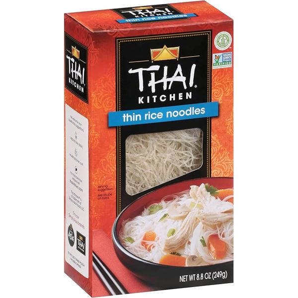 NEW 3 X 250G THAI KITCHEN THIN RICE NOODLES
