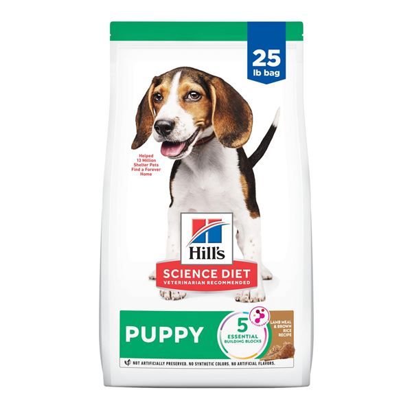 NEW 4LB HILLS SCIENCE DIET PUPPY LAMB & BROWN RICE