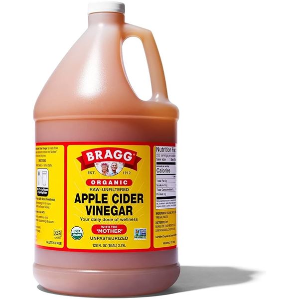 NEW 128 OZ BRAGG APPLE CIDAR VINEGAR