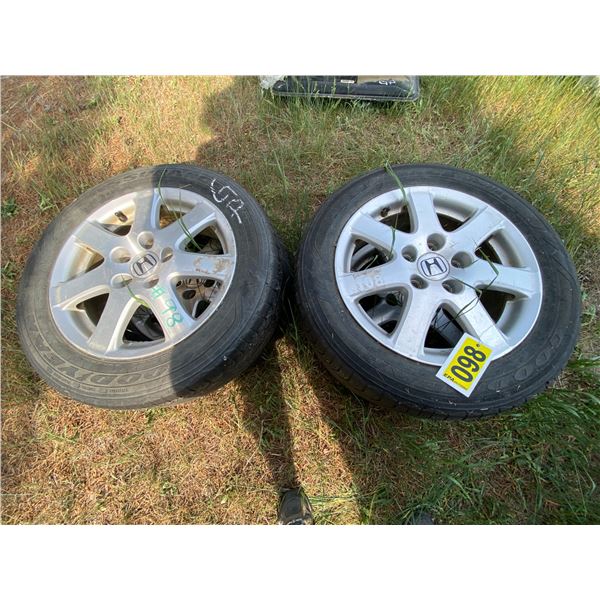 GP 4 Honda Rims c/w 205/60R16 Tires