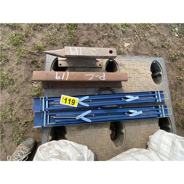 PC Metal Blue Sawhorse, 2 - anvils